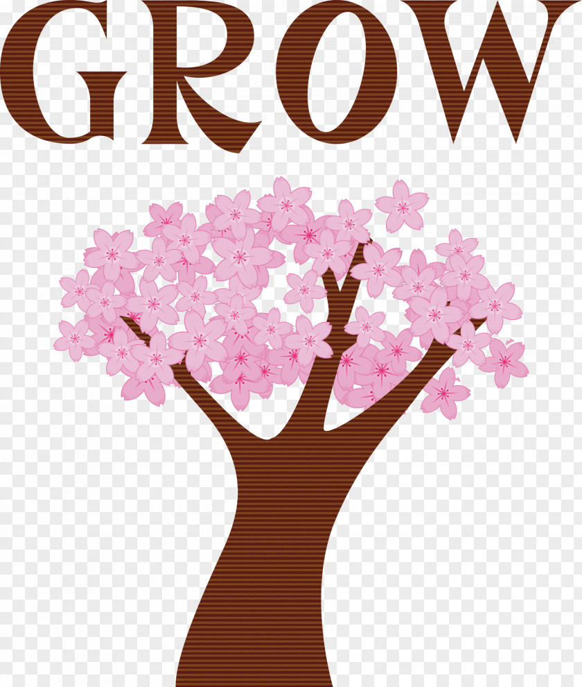 GROW Flower PNG