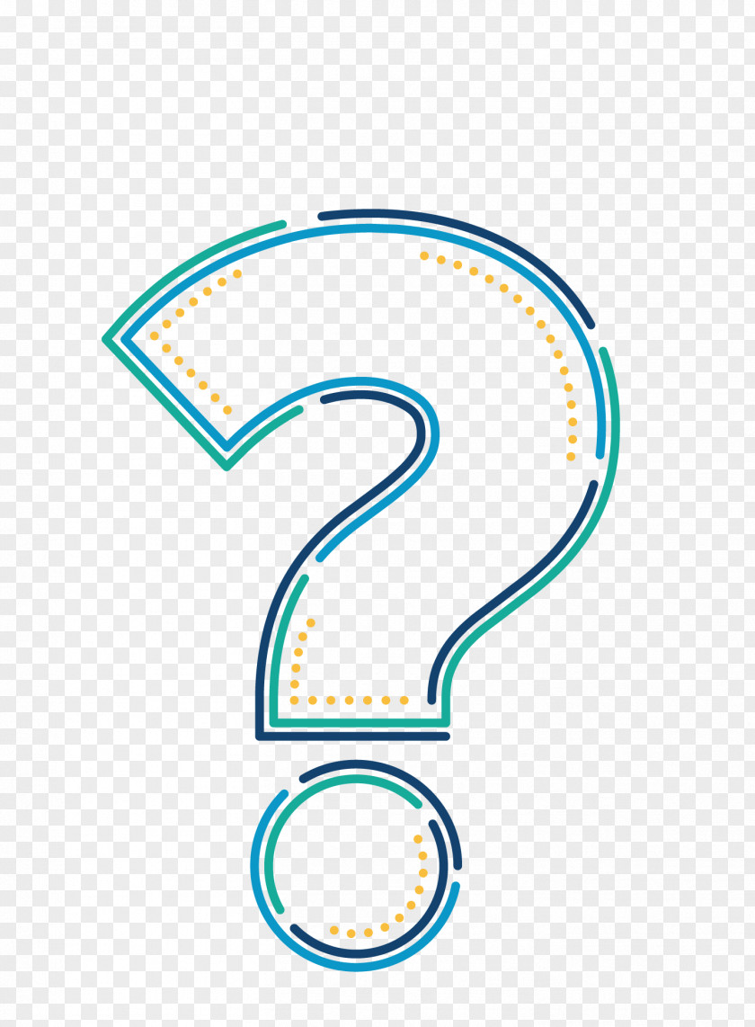 Hollow Question Mark Brand Logo PNG