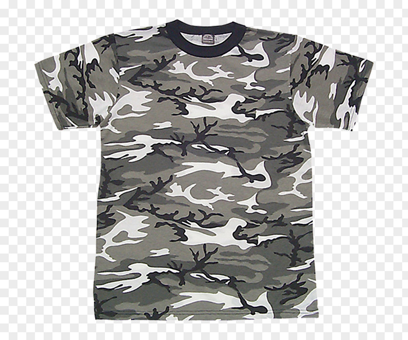 Camouflage T-shirt Military Sleeve PNG