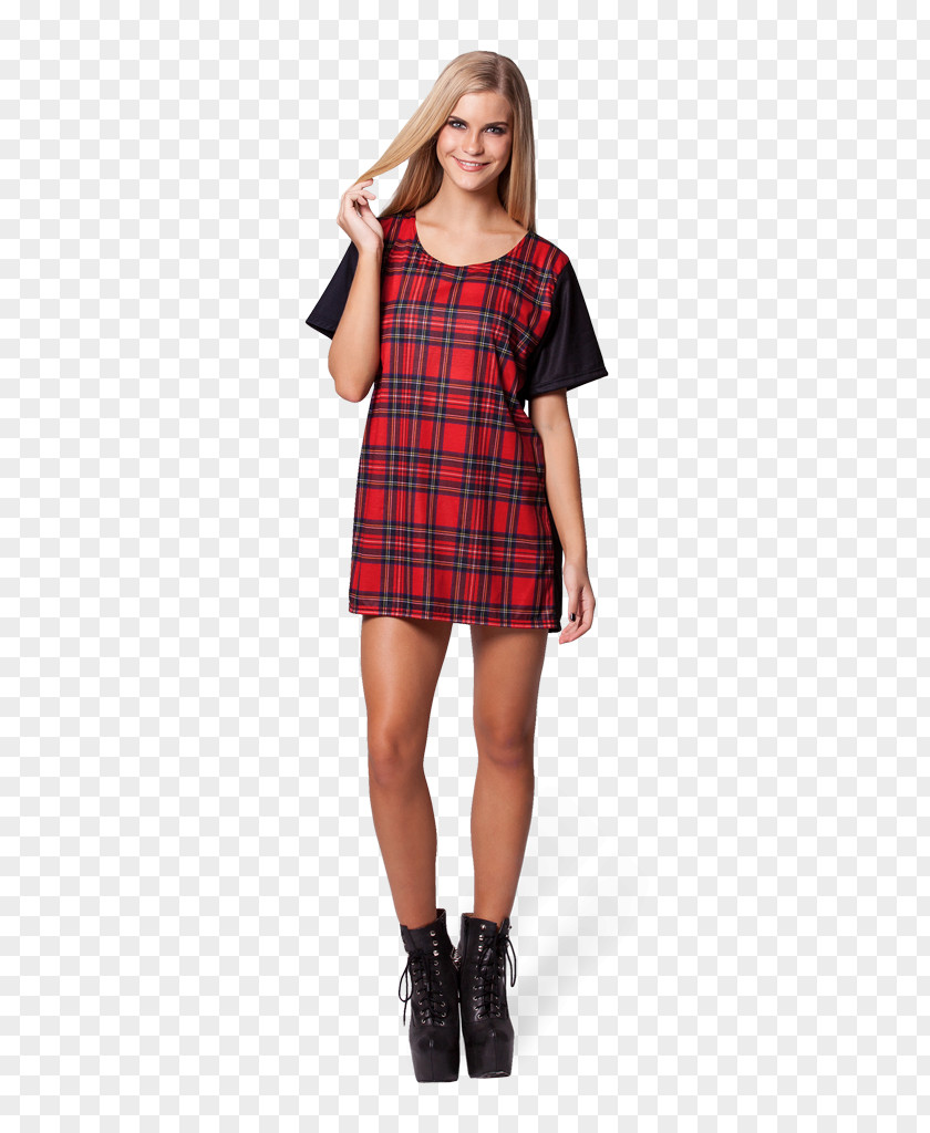 Dress Tartan Shoulder Full Plaid Sleeve PNG