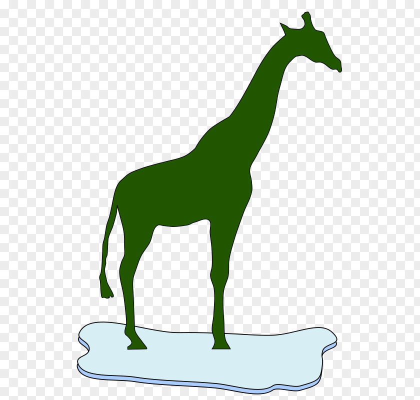 Giraffe Vector Silhouette Clip Art PNG