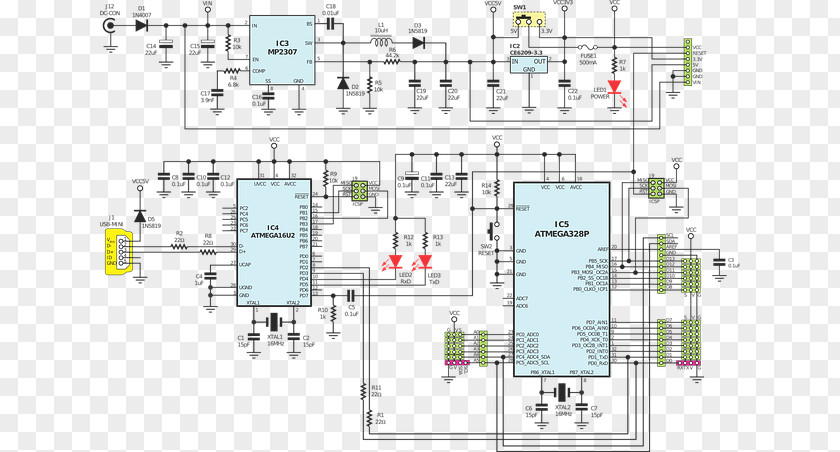 Arduino Electrical Network Electronics Electronic Circuit Printed Board PNG