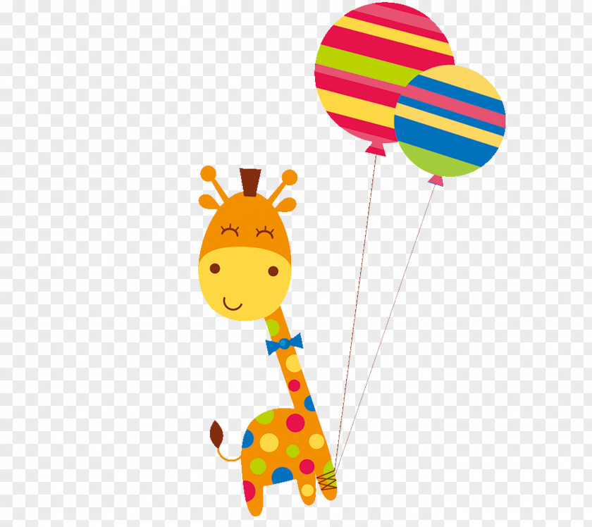 Giraffe Cartoon Child Birthday Infant PNG