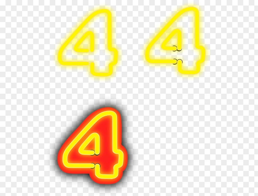 Number Yellow Clip Art PNG