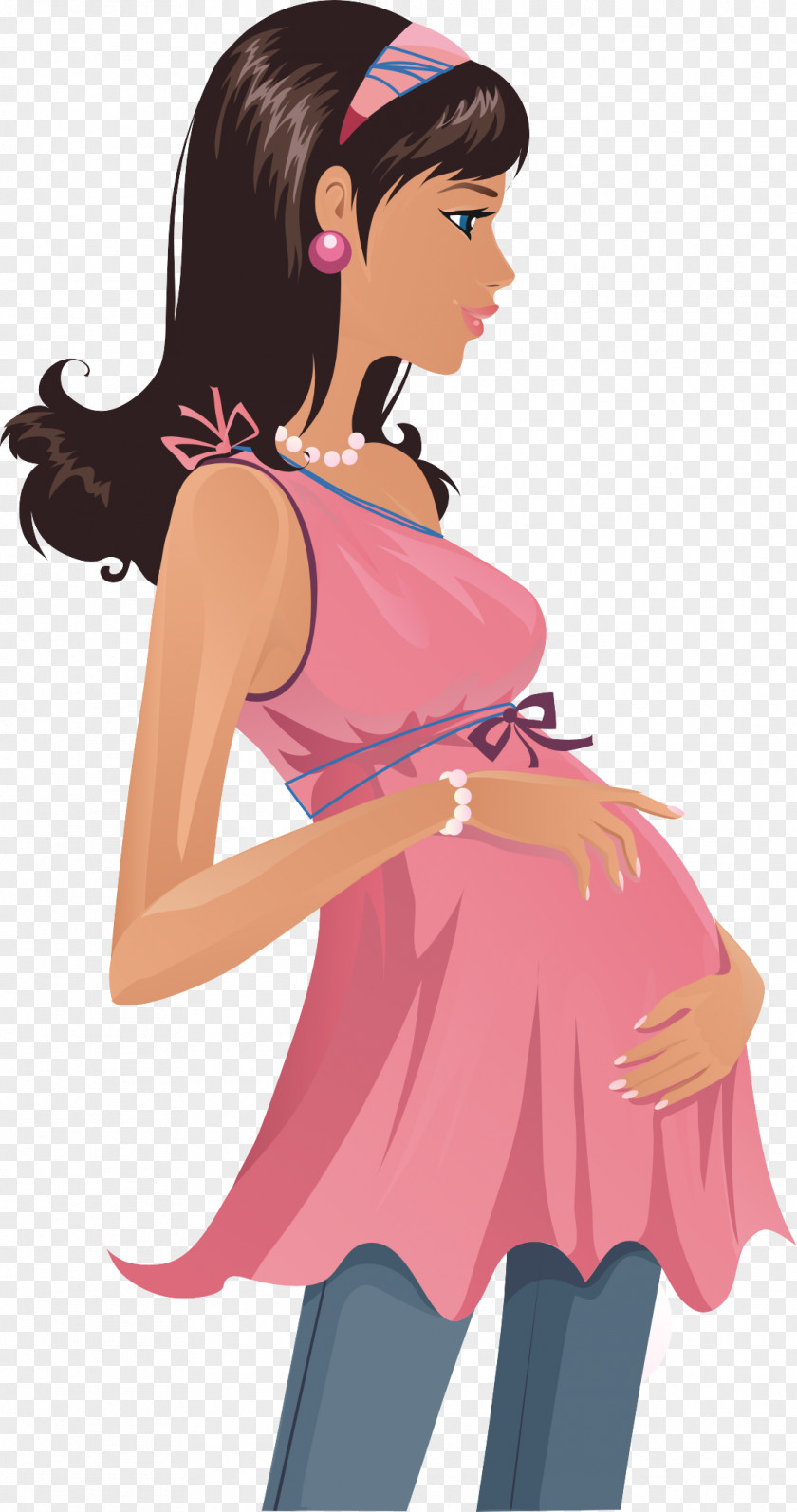 Pregnant Woman Teenage Pregnancy Test PNG