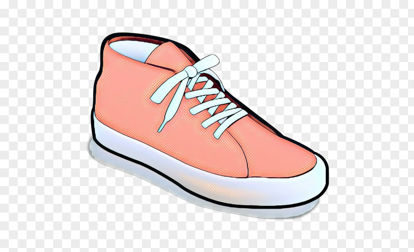 Walking Shoe Plimsoll Orange PNG