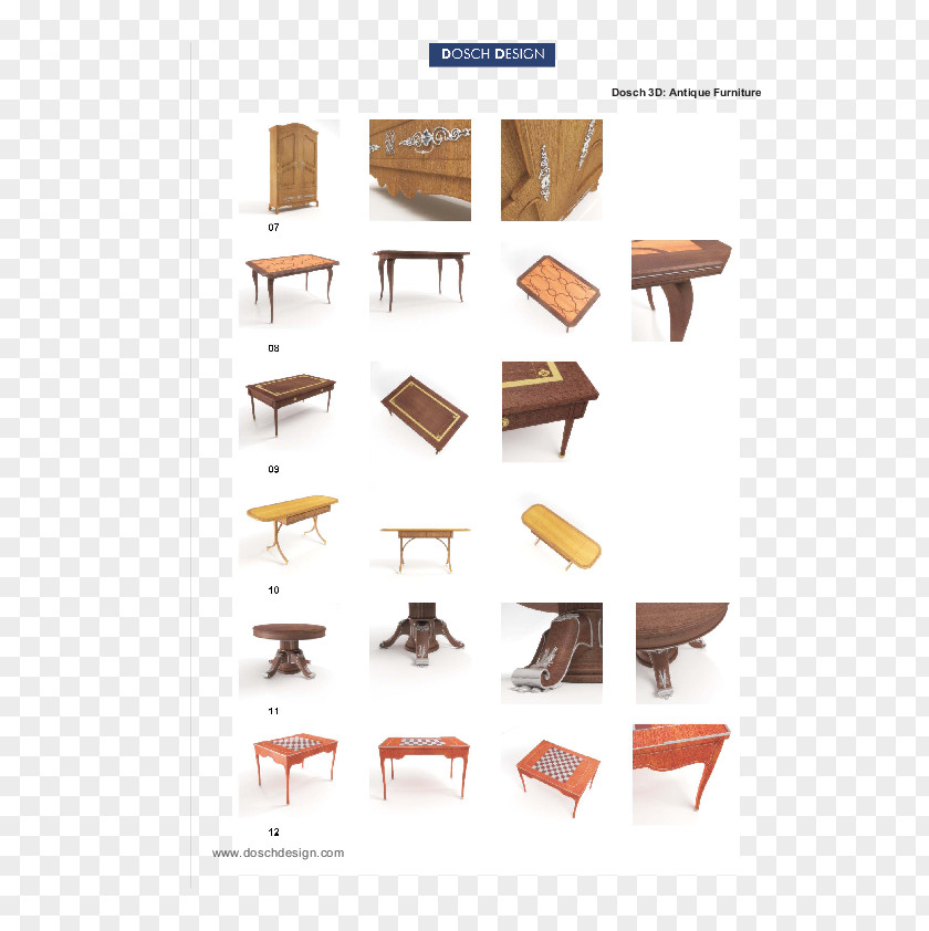 3d Furniture Table Antique Chair PNG