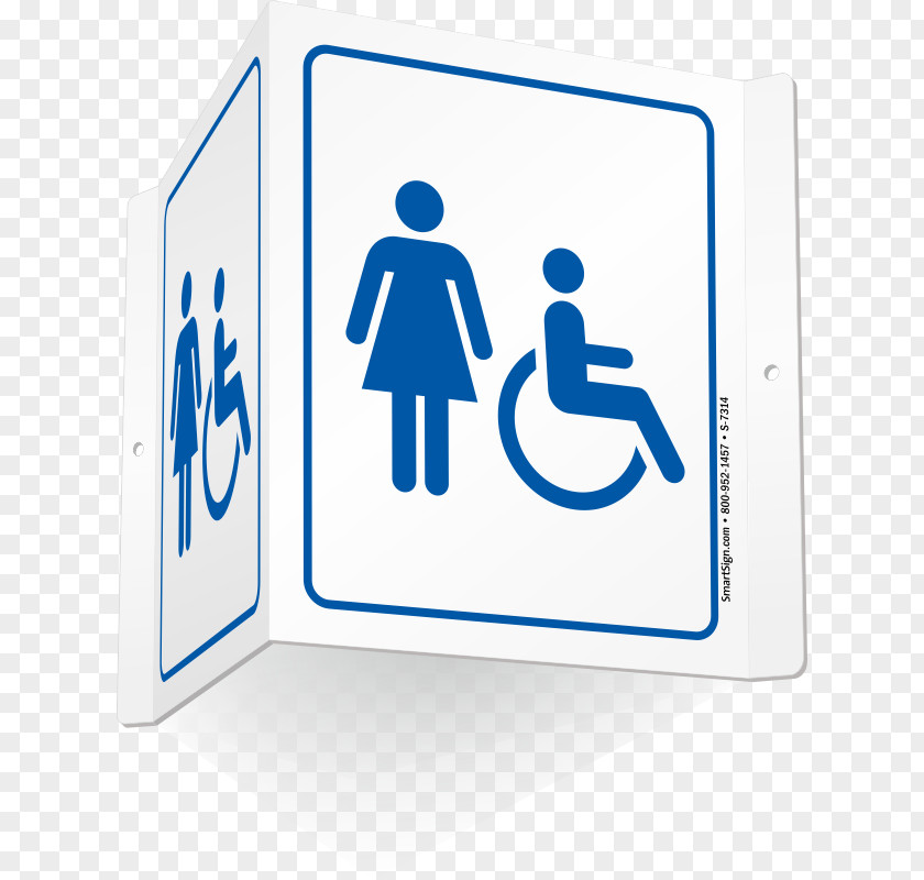 Accessible Toilet Unisex Public Modern Bathroom PNG