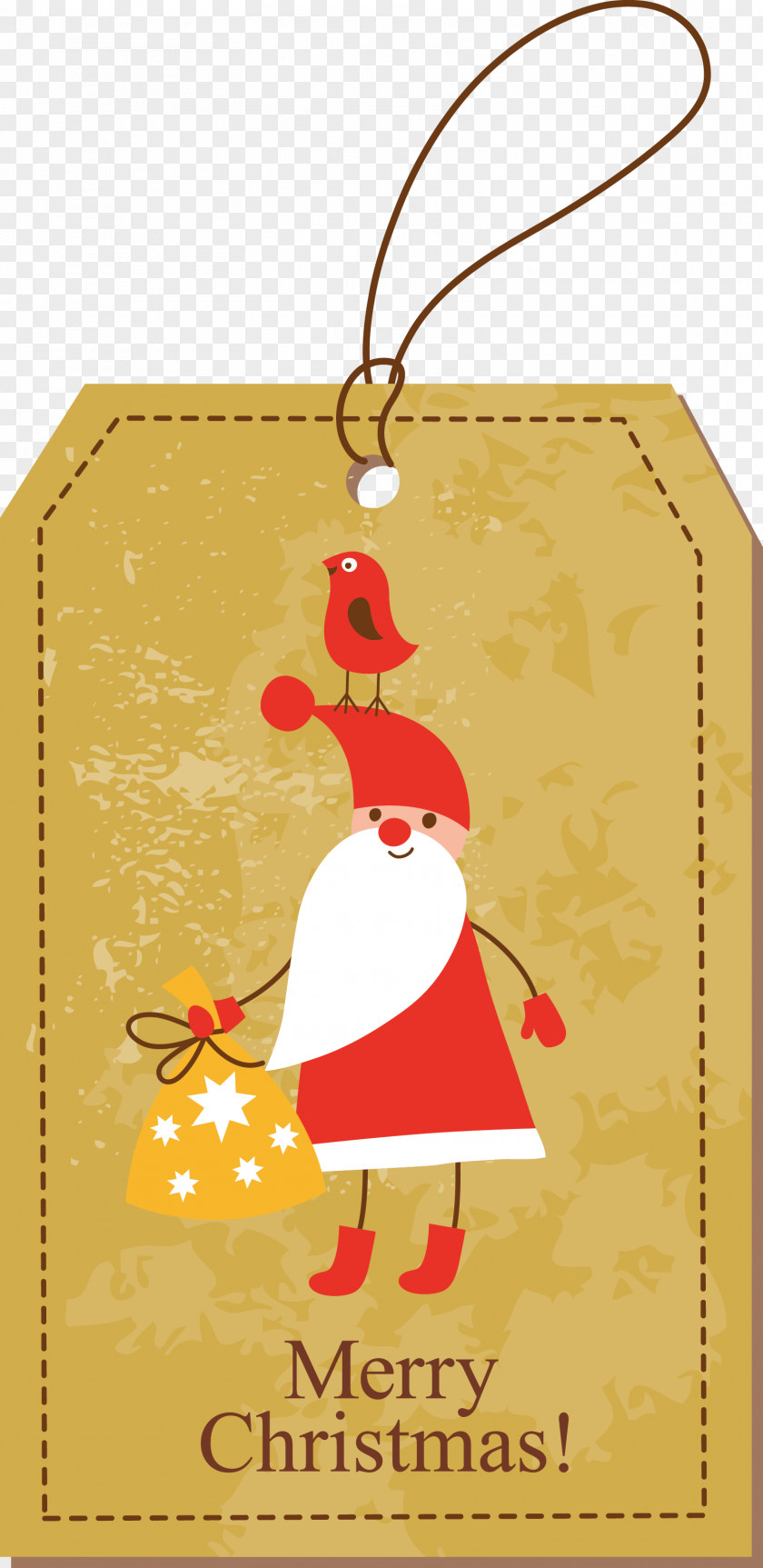 Christmas Tags Vector Gift Santa Claus Decoration PNG