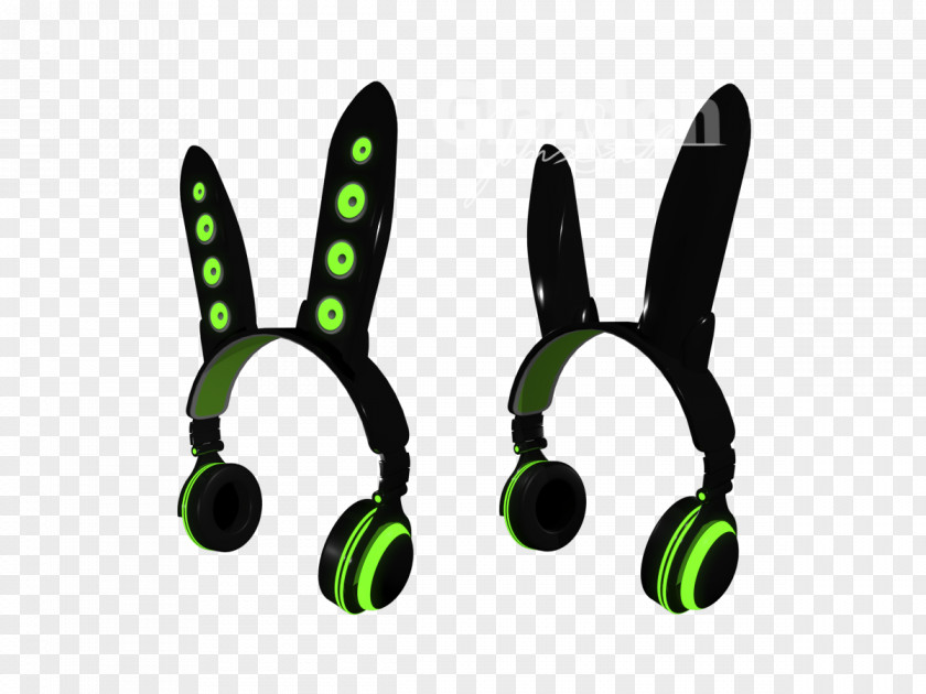 Ear Headphones Audio Rabbit Yellow Art PNG