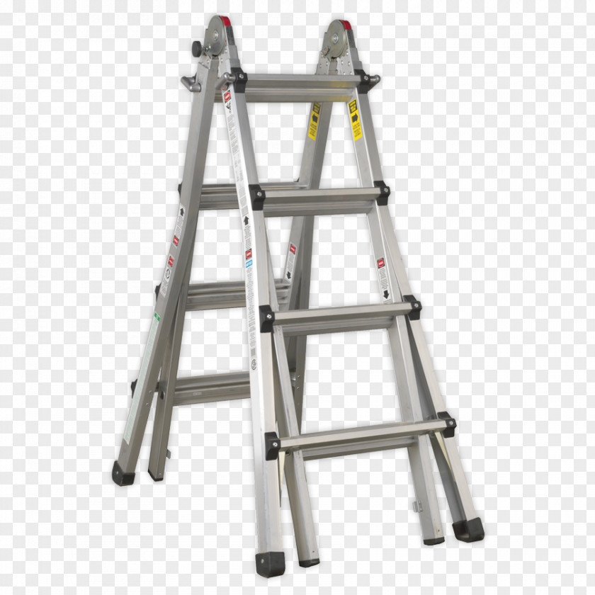 Ladder Aluminium Height EN 131 Keukentrap PNG