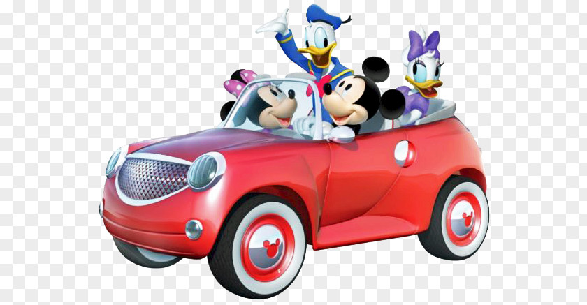 Mickey Mouse Car Minnie Donald Duck Daisy Pluto PNG