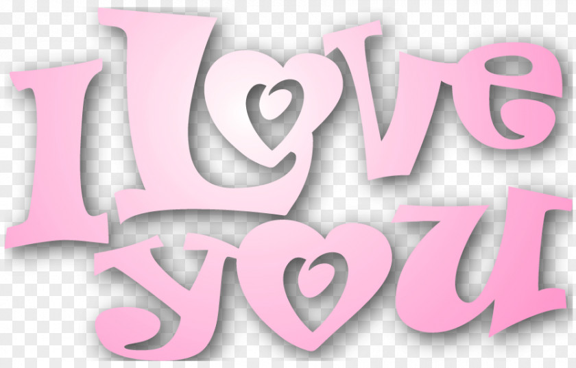 Valentines Pink I Love You Clipart Heart Clip Art PNG
