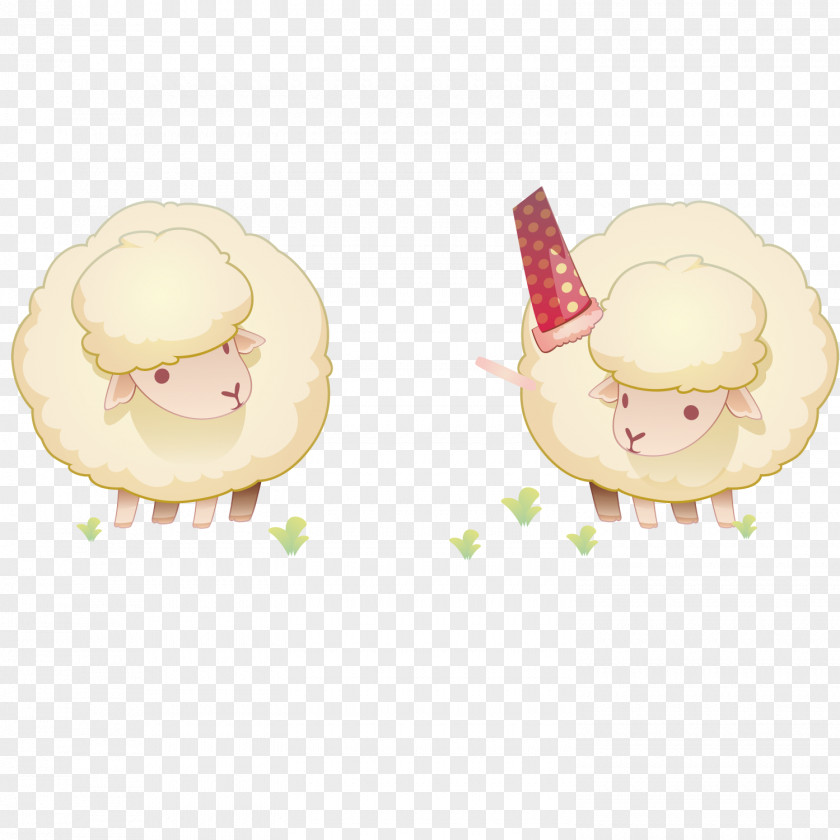 A Pair Of Sheep Vecteur PNG