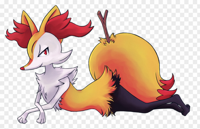 Digital Blasphemy Braixen Fennekin Delphox Image Illustration PNG