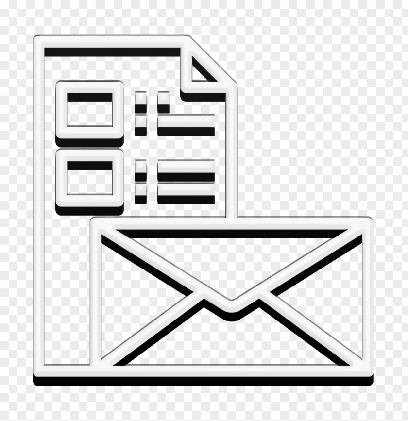 Digital Service Icon Email Newsletter PNG