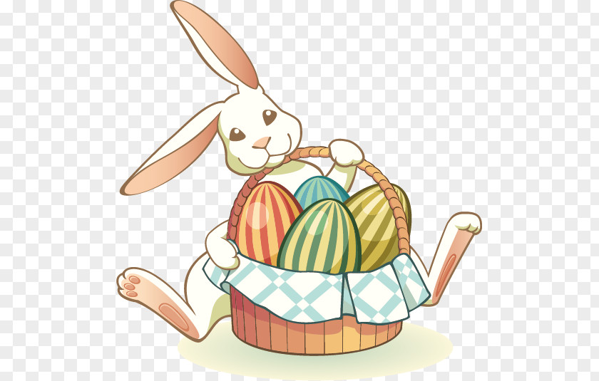 Dress It Mention The Food Basket Of Rabbit Easter Bunny Egg Clip Art PNG
