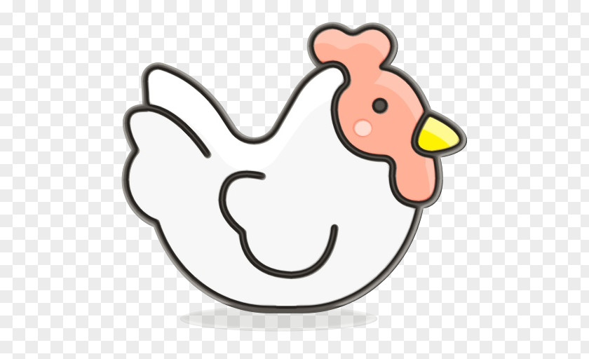 Line Art Jewellery Chicken Cartoon PNG