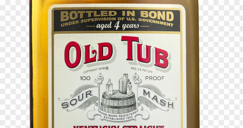 Old Tub Liqueur Bourbon Whiskey Distilled Beverage Wine PNG