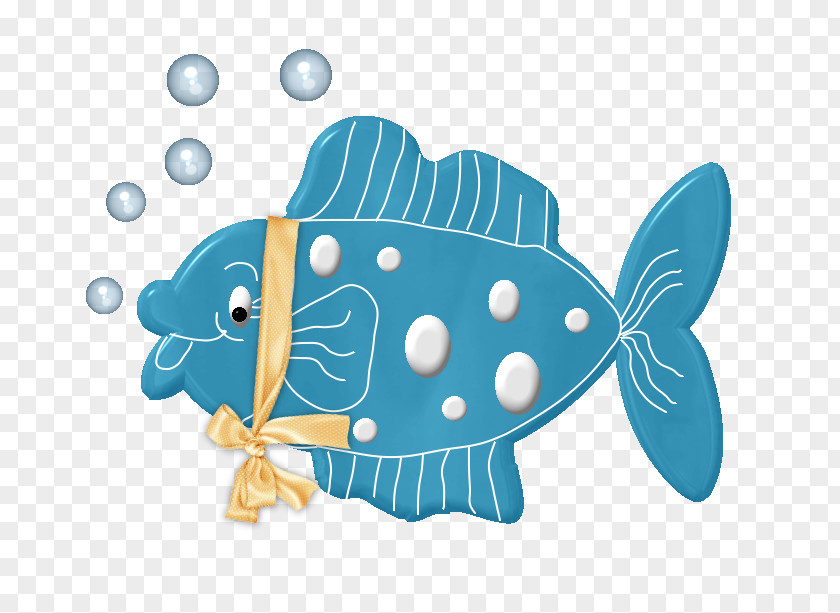 Turquoise Cartoon Fish Clip Art PNG