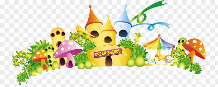 Castle Pattern Child Kindergarten PNG