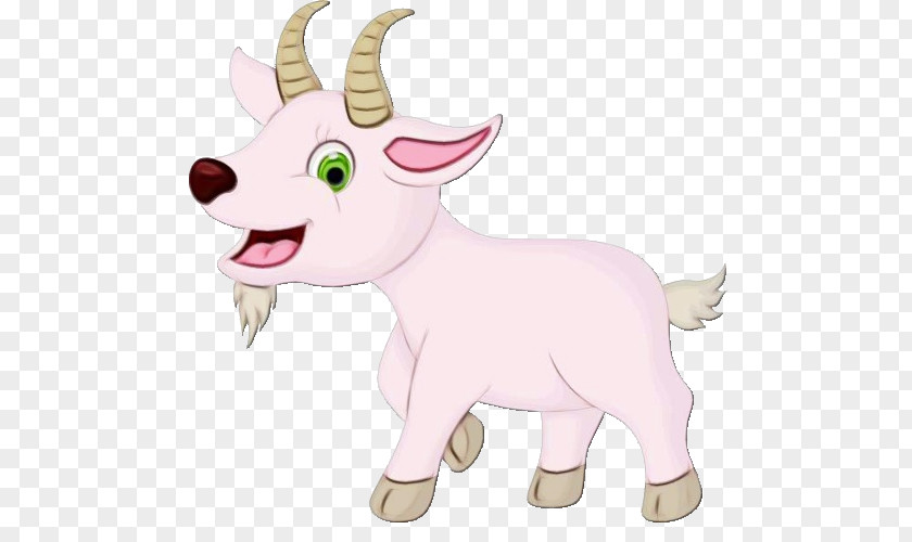 Goats Cartoon Goat Pink Animal Figure PNG