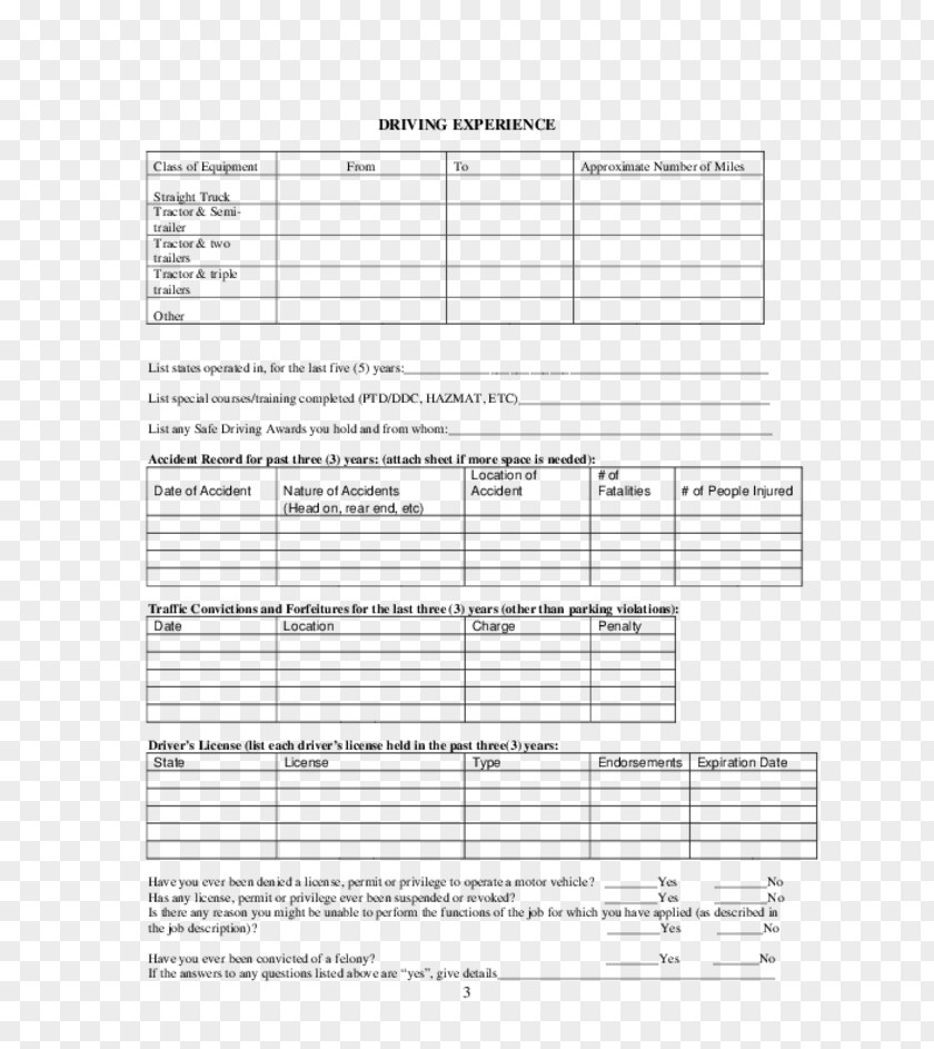 Truck Driver Application For Employment Driving Car PNG