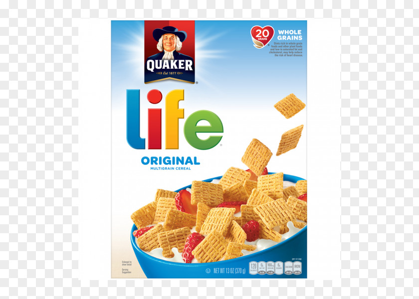 Breakfast Cereal Life Whole Grain Quaker Oats Company PNG