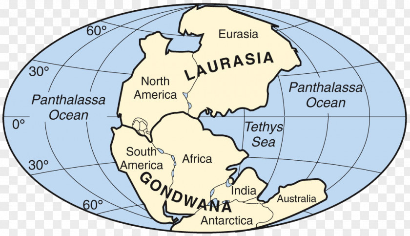 Earth Panthalassa Laurasia Pangaea Gondwana Tethys Ocean PNG