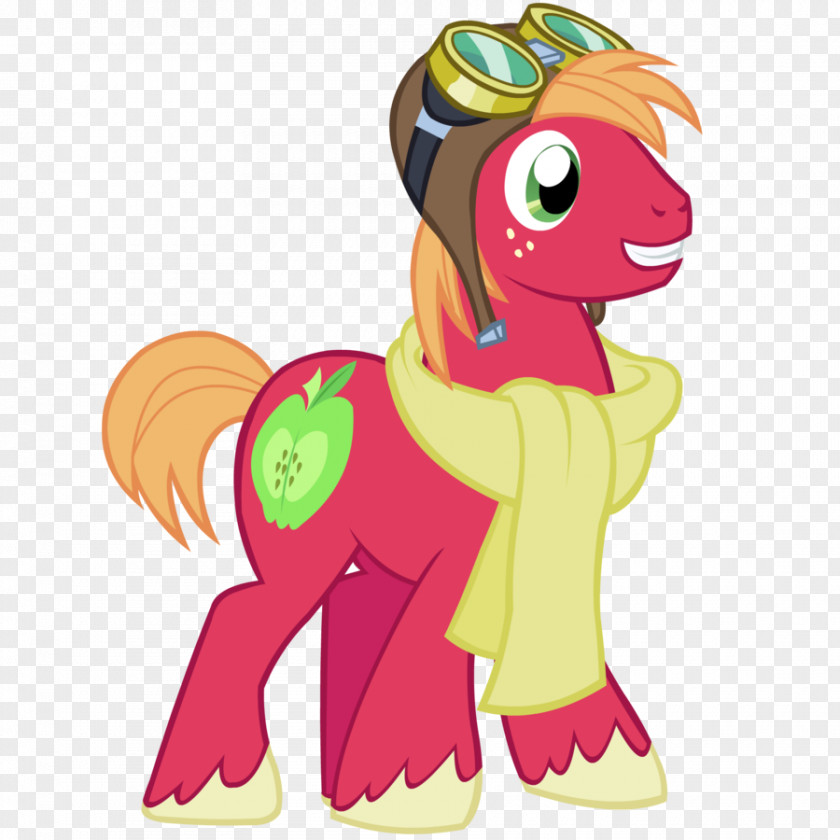 Grin Big McIntosh Applejack Apple Bloom PNG