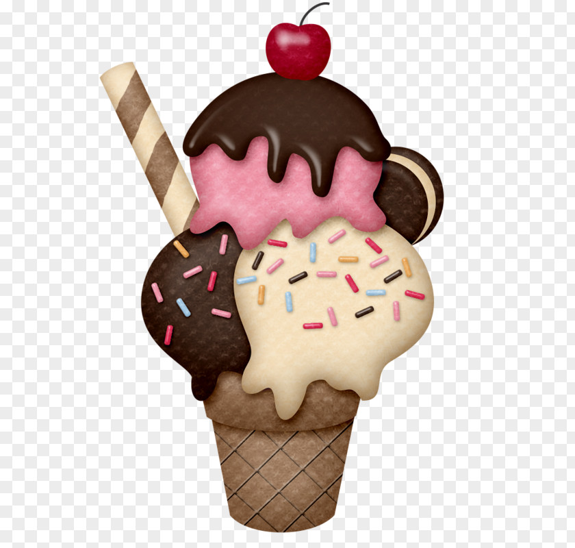 Ice Cream Cones Dessert Clip Art PNG