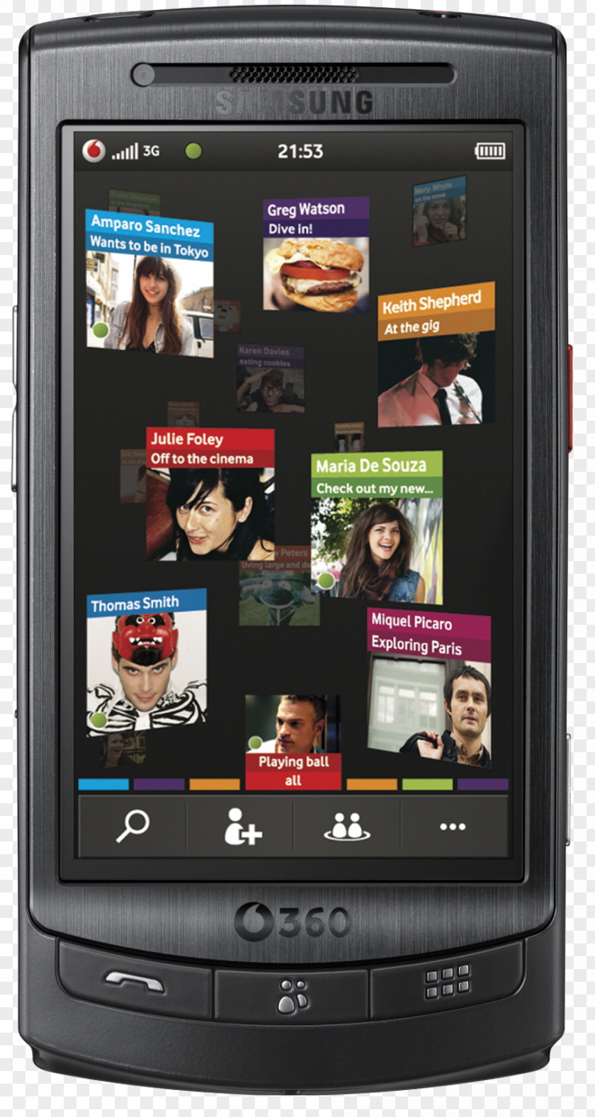 Smartphone Feature Phone Samsung 360 M1 Galaxy Mini Vodafone PNG