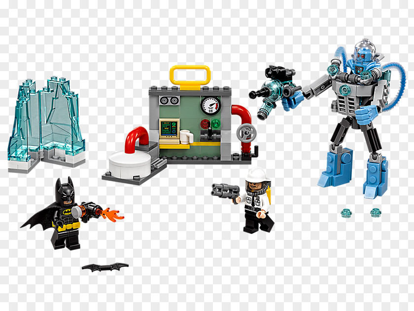Batman LEGO 70901 THE BATMAN MOVIE Mr. Freeze Ice Attack Alfred Pennyworth Batcomputer PNG