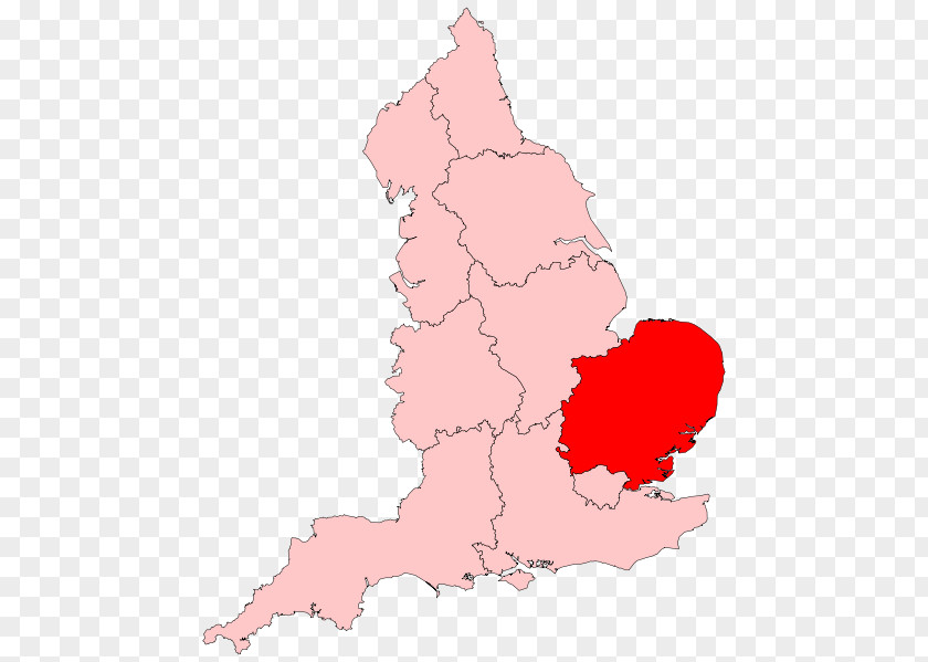 East Of England NUTS 1 Statistical Regions The Midlands PNG