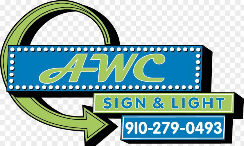 Light AWC Sign & Wave Brand Fluorescence PNG