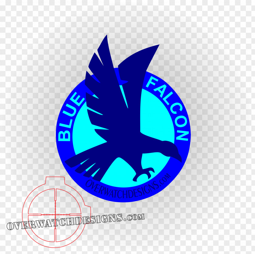 Logo Cobalt Blue Sticker PNG