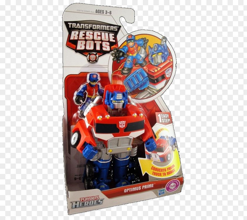 Transformers Rescue Bots Optimus Prime Toy Playskool Autobot PNG