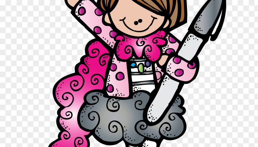 Writing Clipart Girl Clip Art Illustration Free Content Image PNG