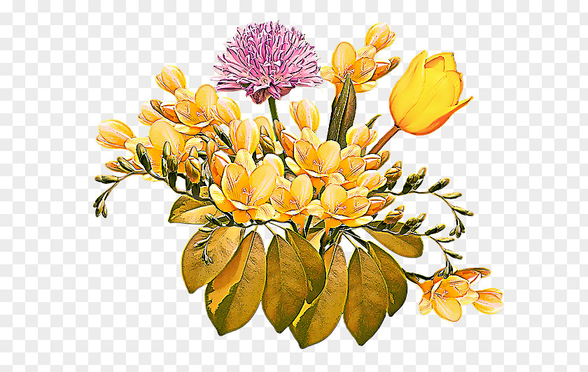 Petal Cut Flowers Background PNG