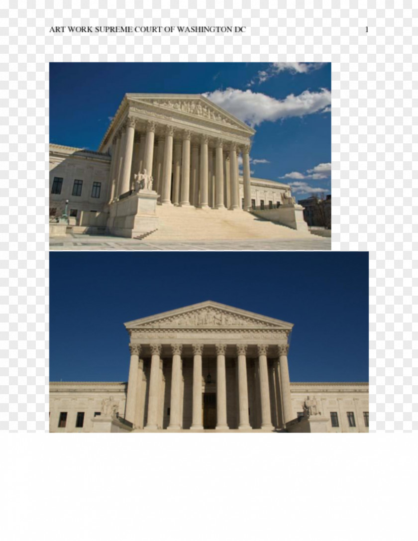 Supreme Court Building Of The United States Column Facade Architecture Monument PNG