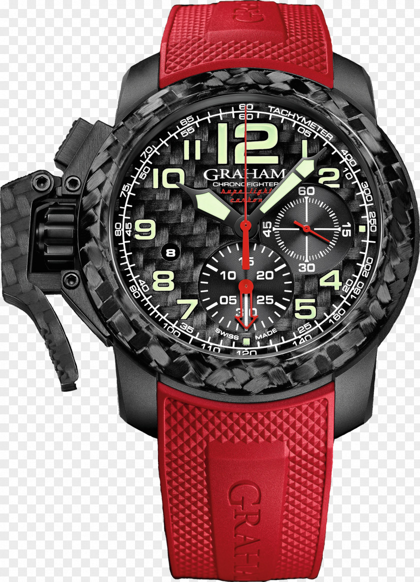 Watch Carbon Fibers Clock Composite Material Chronograph PNG