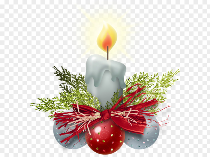 Candle Christmas Decoration Santa Claus PNG