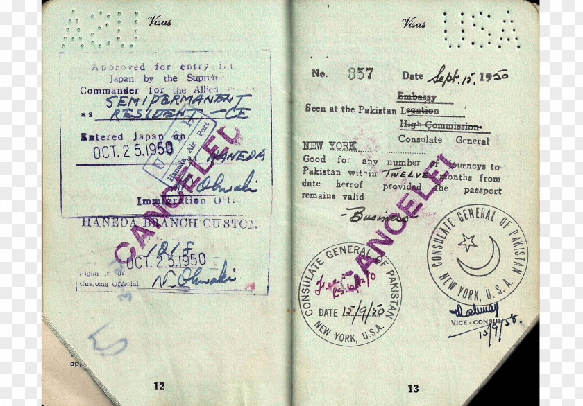 French Passport Travel Document Visa Second World War PNG