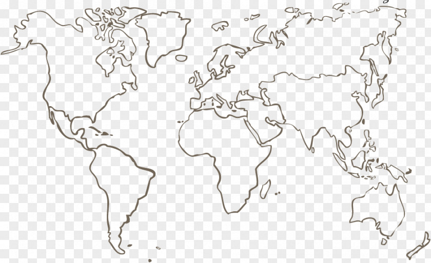 Map World Coloring Book Geography Carte Du Monde PNG