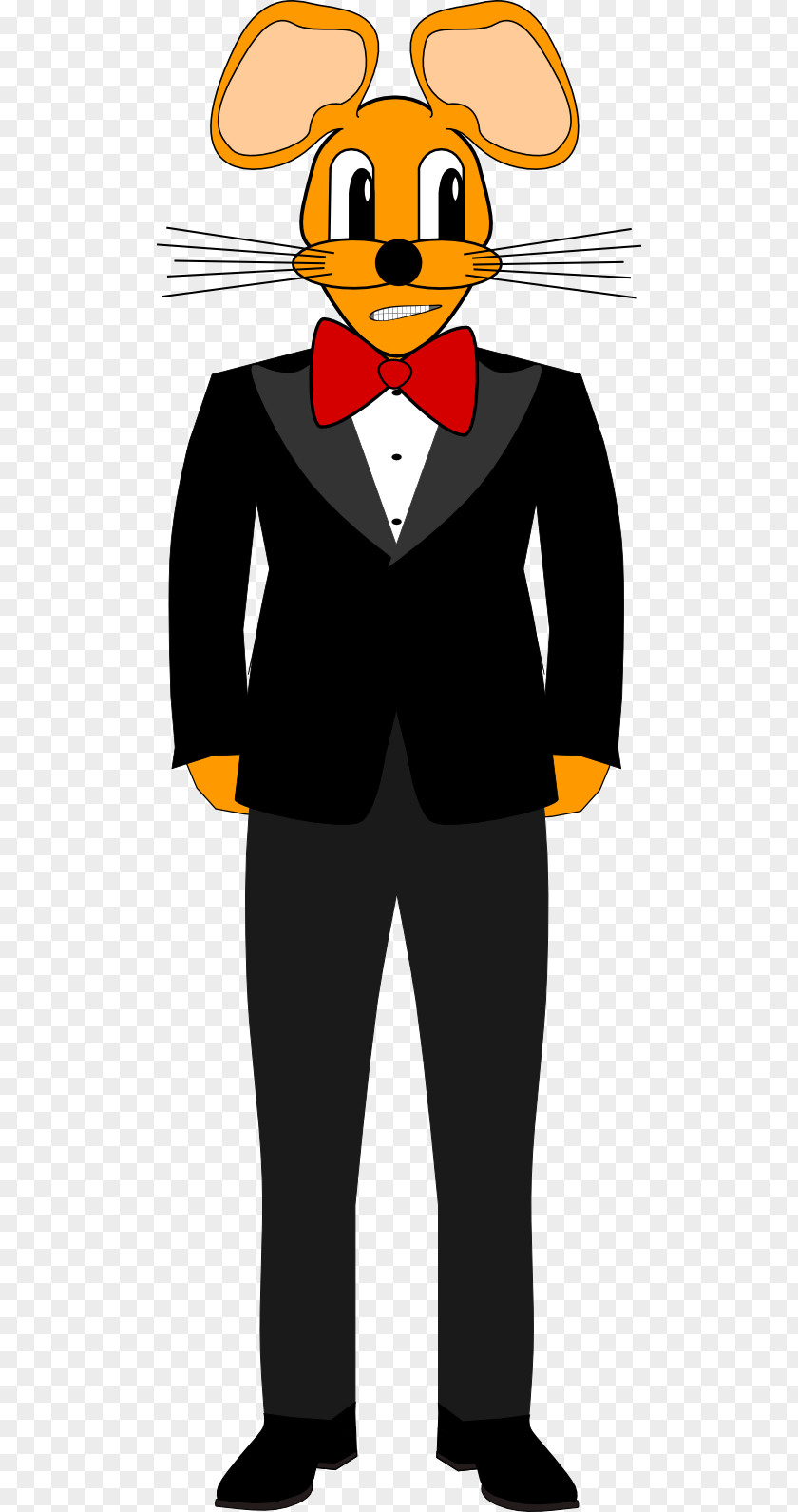 Tuxedo Computer Mouse Clip Art PNG