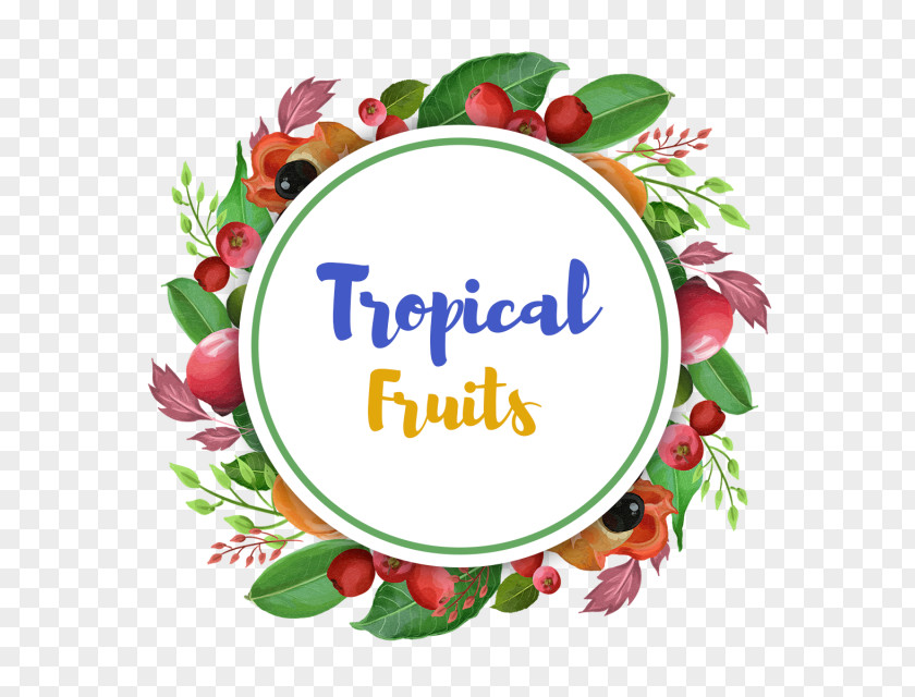 Watercolor Fruit Tropics Clip Art PNG