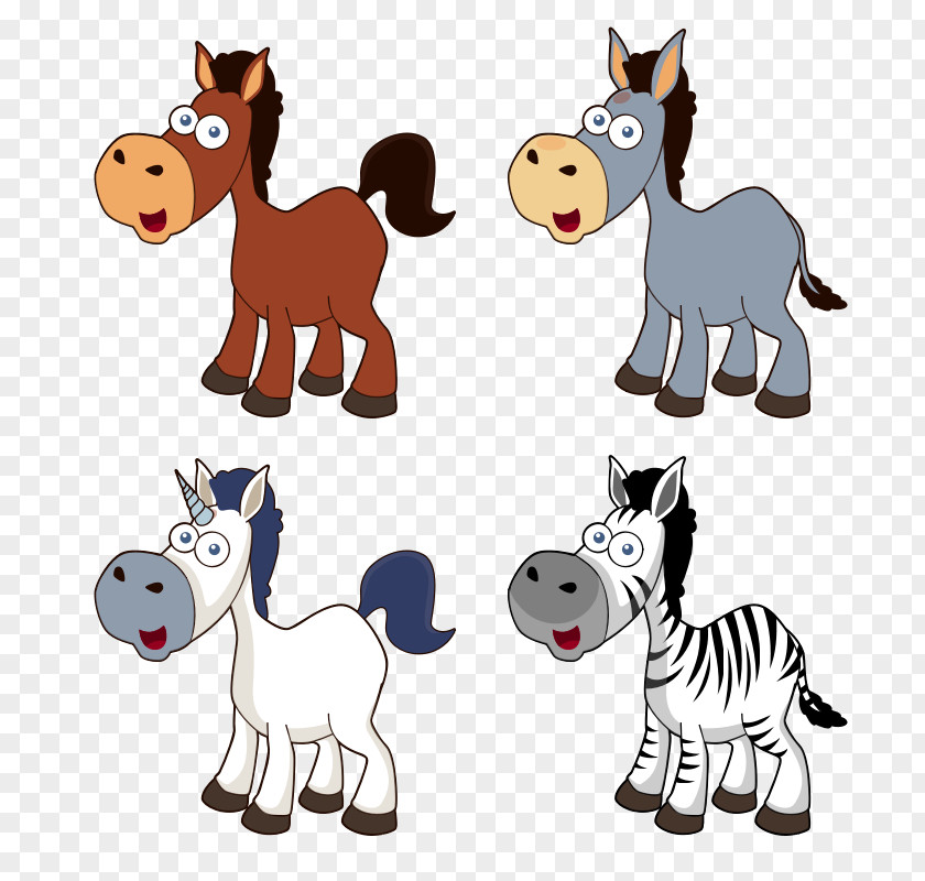 Cartoon Vector Horse Pony Clip Art PNG
