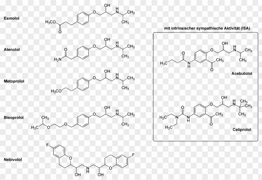 Metoprolol Beta Blocker Hypertension Receptor Antagonist Beta-1 Adrenergic PNG