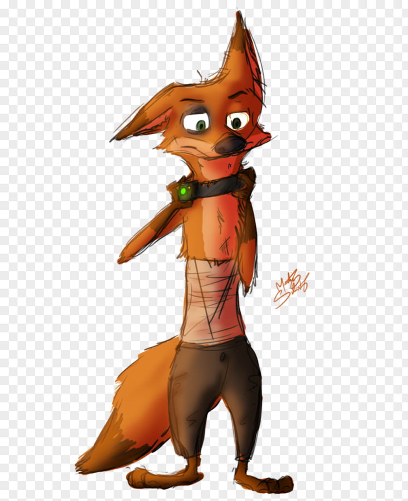 Nick Wilde Red Fox Finnick The Art Of Zootopia Shock Collar PNG