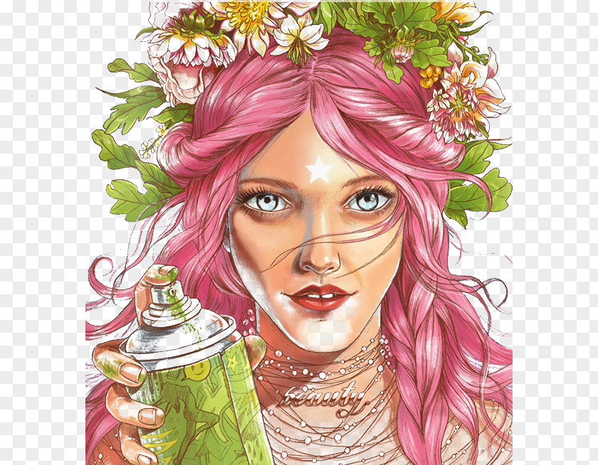 Wear Floral Pattern Beauty Illustrator Book Cover Art Painter Illustration PNG